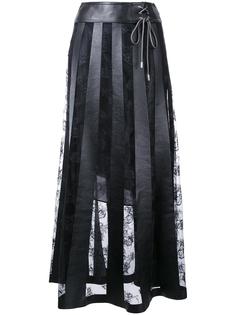 длинная кружевная юбка Christopher Kane