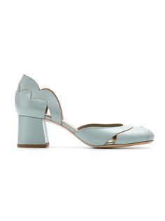 panelled chunky heel pumps Sarah Chofakian