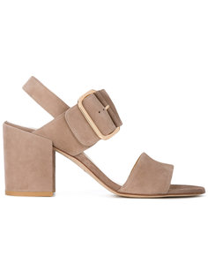 босоножки с объемной пряжкой Stuart Weitzman