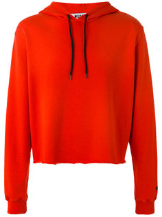 однотонная толстовка с капюшоном MSGM