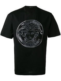 футболка с вышивкой Medusa и эффектом омбре Versace
