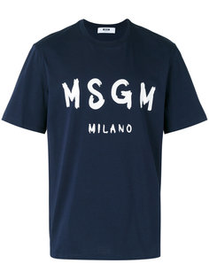 футболка с логотипом  MSGM