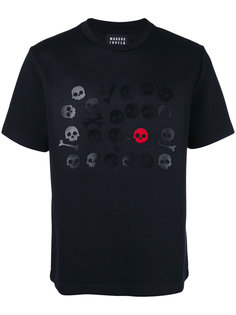 футболка с аппликацией черепов Markus Lupfer