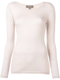 тонкий кашемировый джемпер с круглым вырезом  N.Peal