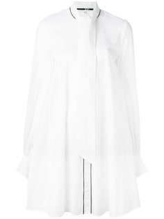 рубашка в тонкую полоску с завязкой на мягкий бант McQ Alexander McQueen