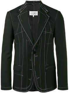 пиджак с контрастной строчкой Maison Margiela