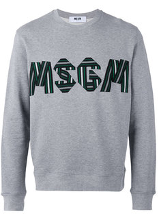толстовка с вышитым логотипом  MSGM
