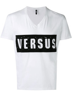 футболка с состаренным логотипом Versus