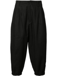 брюки с накладными карманами Yohji Yamamoto