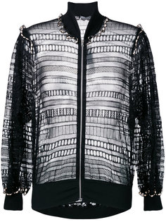 плетеная куртка-бомбер Alexander McQueen