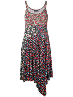 асимметричное платье с цветочным узором Goen.J
