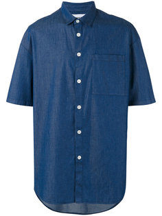 свободная рубашка шамбре с короткими рукавами Sunnei
