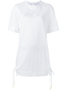 футболка с тисненым логотипом DKNY