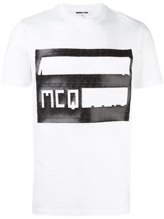 футболка с логотипом и перфорацией McQ Alexander McQueen