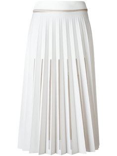 плиссированная юбка с вырезными деталями Ssheena