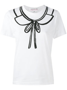 футболка с принтом воротника Comme Des Garçons Girl