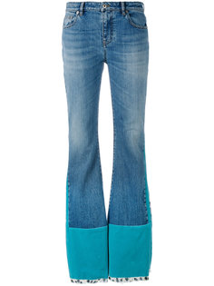 джинсы с бархатными панелями Roberto Cavalli