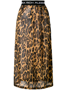 юбка с леопардовым принтом Alessandra Rich