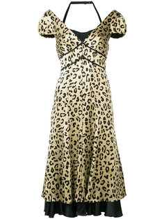 платье с леопардовым принтом Cinq A Sept