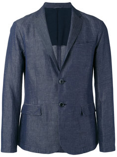 полосатый пиджак из ткани шамбре Emporio Armani