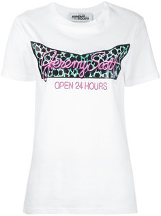 футболка с принтом open 24hrs Jeremy Scott