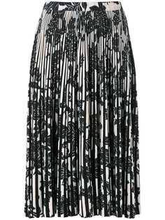 плиссированная юбка с цветочным узором Christian Wijnants