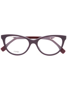 очки с оправой "кошачий глаз" Fendi Eyewear