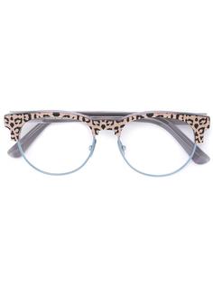 очки с леопардовым узором Cutler & Gross