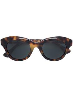 леопардовые солнцезащитные очки Linda Farrow