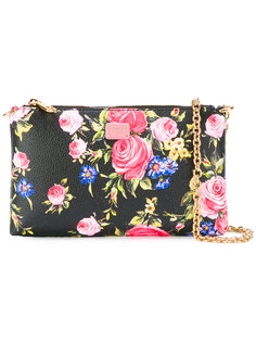 клатч с цветочным рисунком на цепочке Dolce & Gabbana