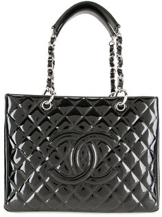 стеганая сумка на плечо с логотипом Chanel Vintage