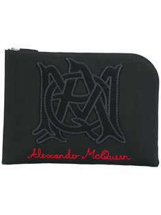 клатч с вышивкой insignia Alexander McQueen