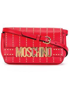 сумка через плечо с заклепками Moschino