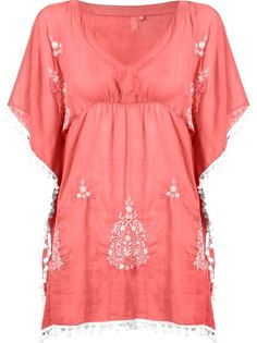 кафтан с V-образным вырезом с вышивкой Sub