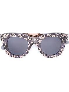 солнцезащитные очки с леопардовым принтом  Cutler & Gross