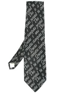 галстук с графическим принтом Moschino Vintage