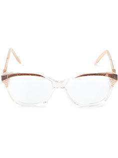 очки в оправе с мраморным эффектом Yves Saint Laurent Vintage