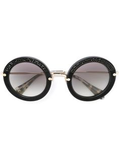 солнцезащитные очки в круглой оправе Miu Miu Eyewear
