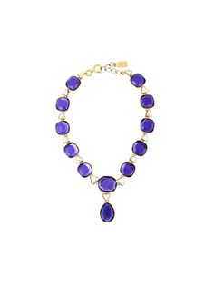 ожерелье с кристаллами Yves Saint Laurent Vintage