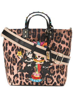 сумка-тоут с леопардовым принтом Dolce & Gabbana