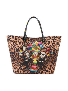 сумка-тоут Beatrice с леопардовым узором Dolce & Gabbana