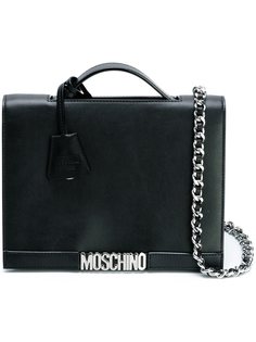 сумка на плечо с бляшкой-логотипом Moschino