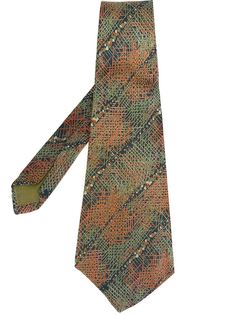 галстук с вышивкой крестом Lanvin Vintage
