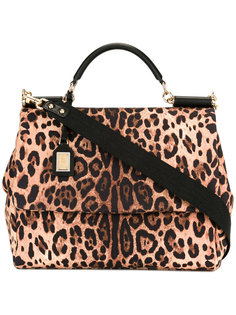 леопардовая сумка-тоут Dolce & Gabbana