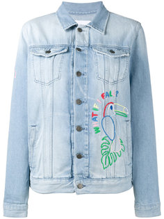 джинсовая куртка с аппликацией Hama bead Mira Mikati