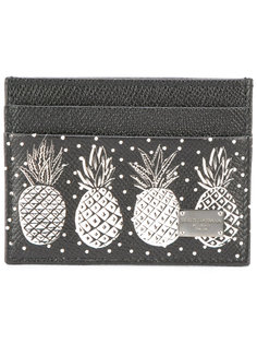 визитница с принтом ананасов Dolce & Gabbana