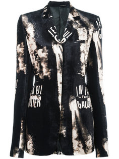 пиджак с принтом в виде логотипа Jean Paul Gaultier Classique Jean Paul Gaultier Vintage