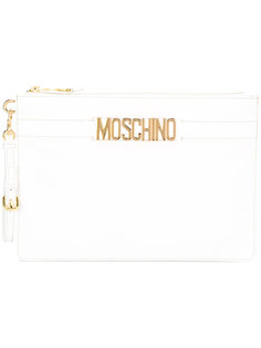 клатч с логотипом Moschino