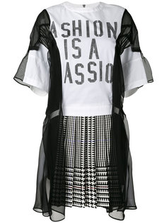 комбинированное платье Fashion is a Passion Sacai