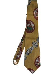 галстук с принтом Moschino Vintage